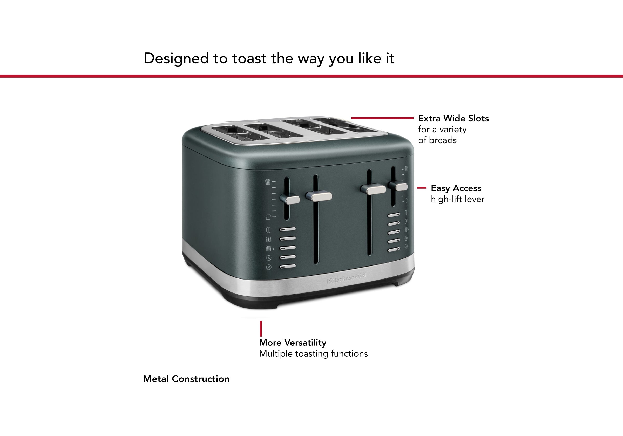 4 Slice Toaster KMT4109