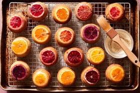 Mini citrus upside down cakes using the K400 Blender