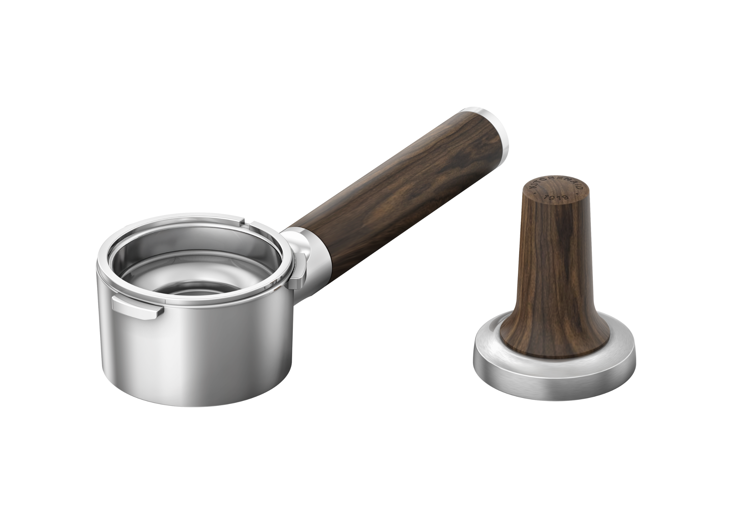 Latte Accessory Kit Walnut Wood Espresso Accessory Kit | KitchenAid Australia