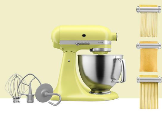Artisan Tilt-Head Stand Mixer KSM192 + 3 Piece Pasta Attachment Bundle