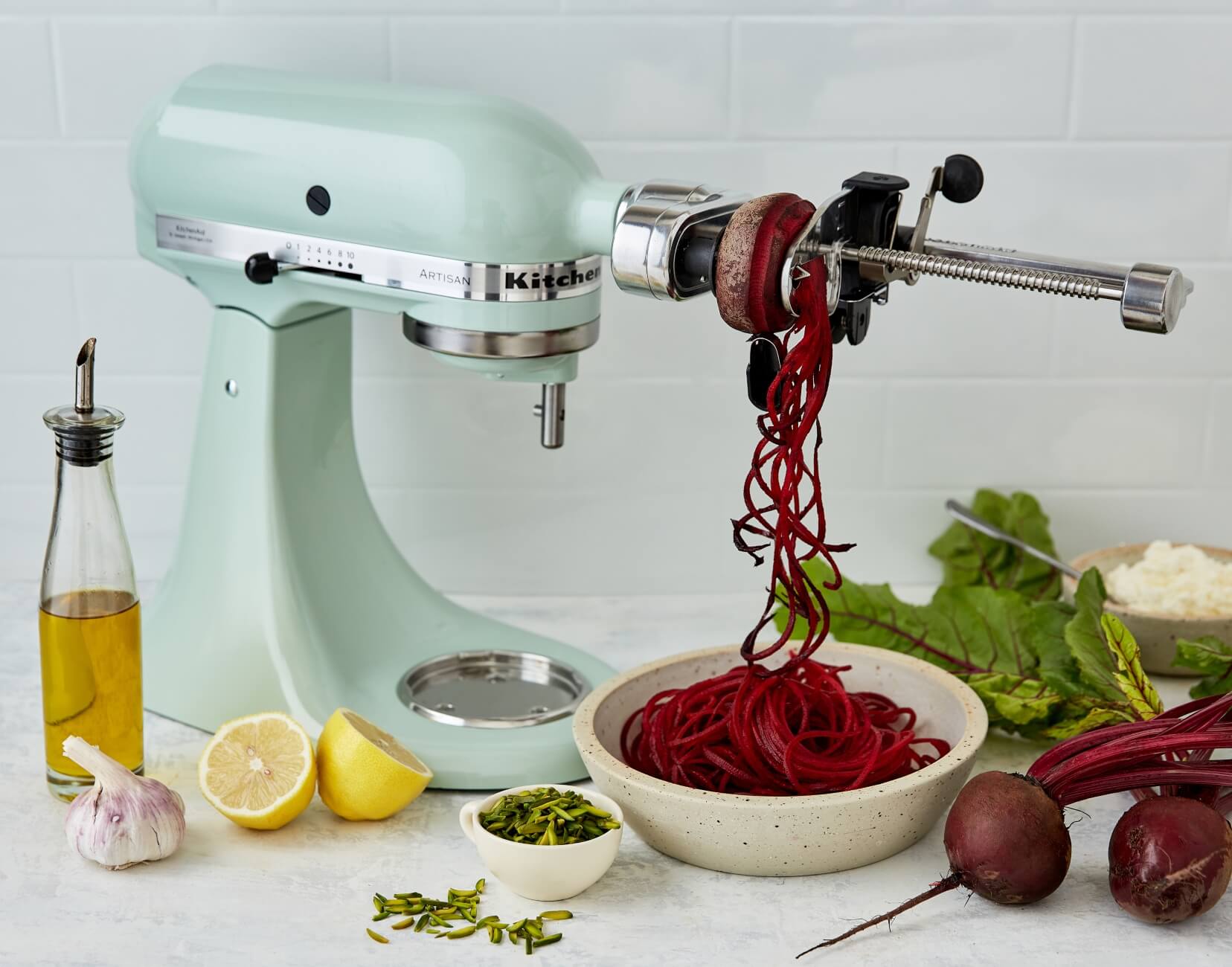 Works with all KitchenAid Tilt-Head Stand Mixers