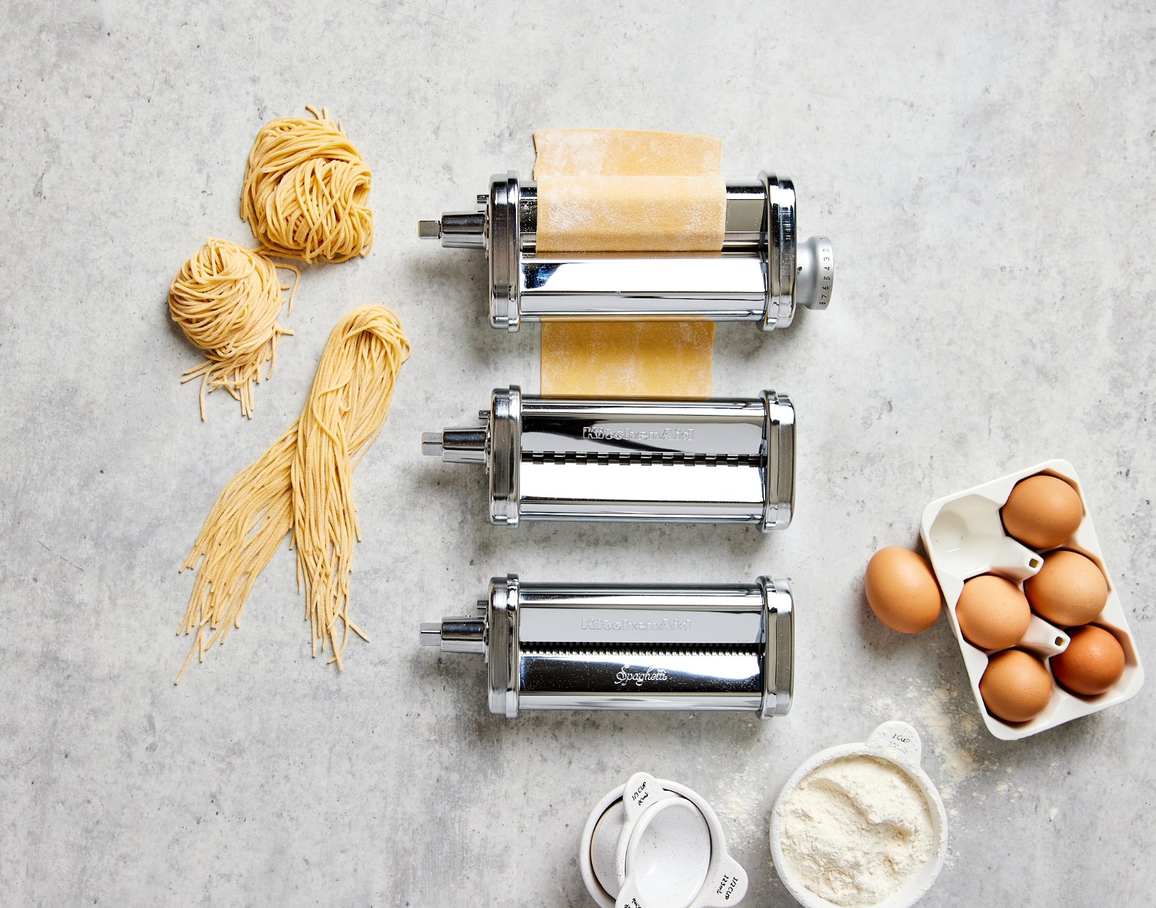 3 Piece Pasta Roller Stand Mixer Attachment KitchenAid