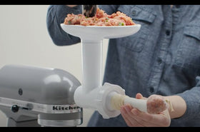 How to use the KitchenAid Food Grinder Attachment plus Sausage Stuffer Accessory