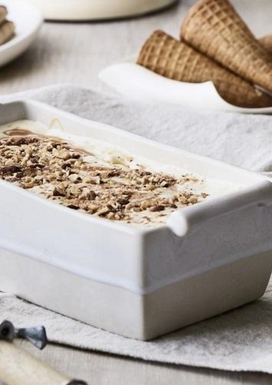 Roasted almond ice cream with salted caramel swirls | Cakes by Cliff