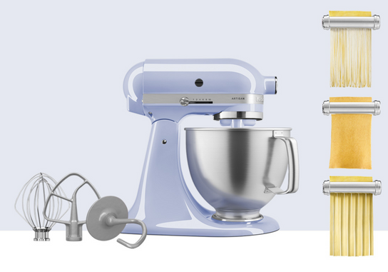 Artisan Tilt-Head Stand Mixer KSM192 + 3 Piece Pasta Attachment Bundle