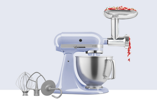 Artisan Tilt-Head Stand Mixer KSM192 + Metal Food Grinder Attachment Bundle