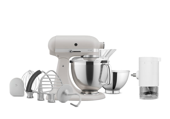 Artisan Tilt-Head Stand Mixer KSM195 + Ice Shave Attachment Bundle