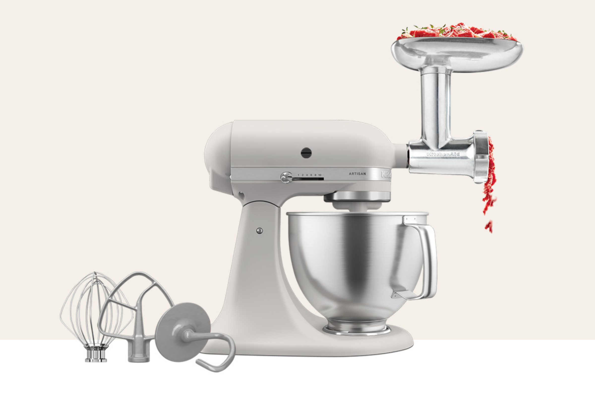 Artisan Tilt-Head Stand Mixer KSM192 + Metal Food Grinder Attachment