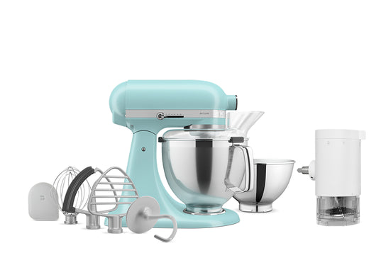 Artisan Tilt-Head Stand Mixer KSM195 + Ice Shave Attachment Bundle