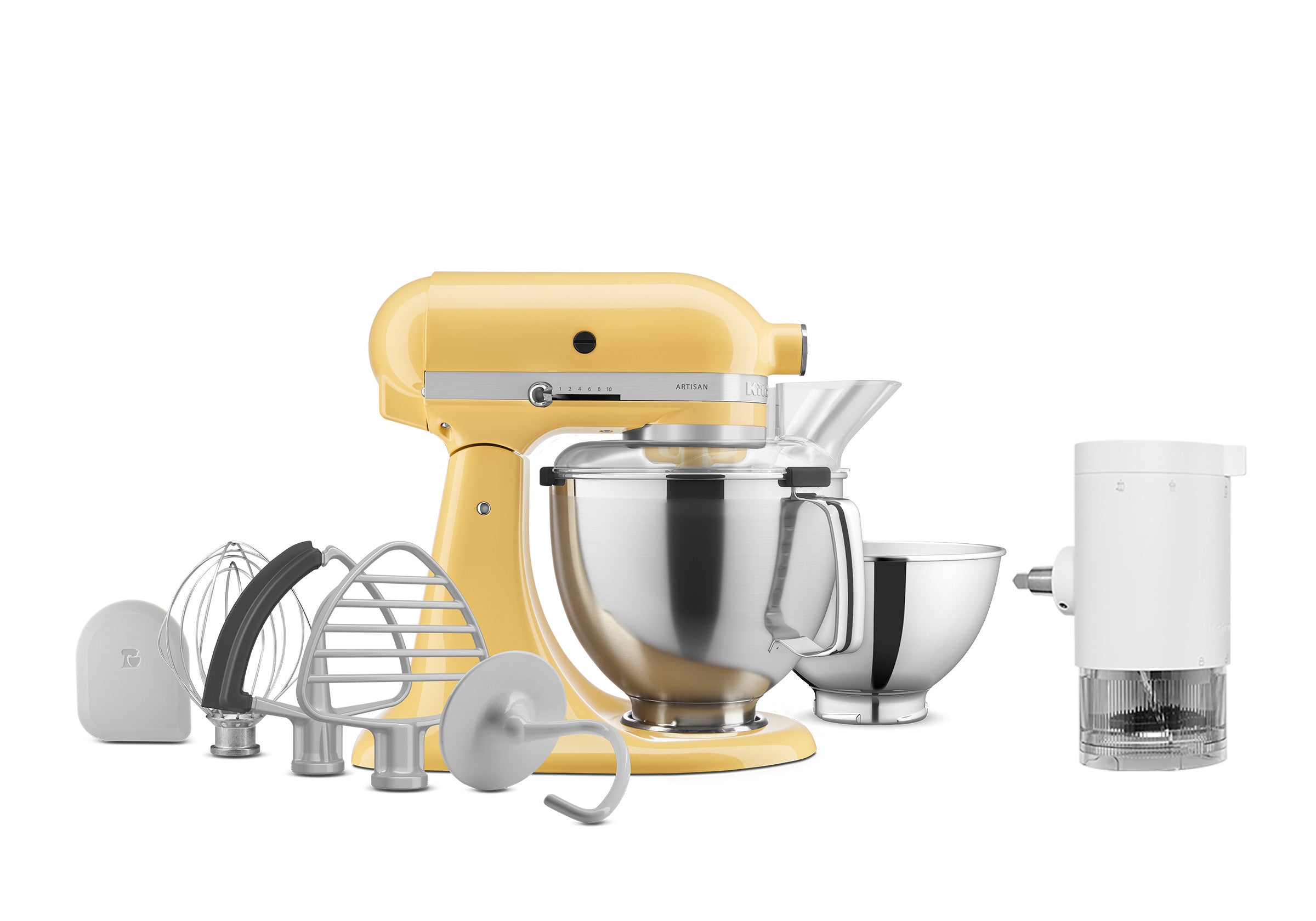 Artisan Tilt-Head Stand Mixer KSM195 + Ice Shave Attachment Bundle