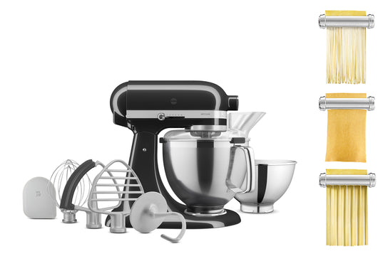 Artisan Tilt-Head Stand Mixer KSM195 + 3 Piece Pasta Attachment Bundle