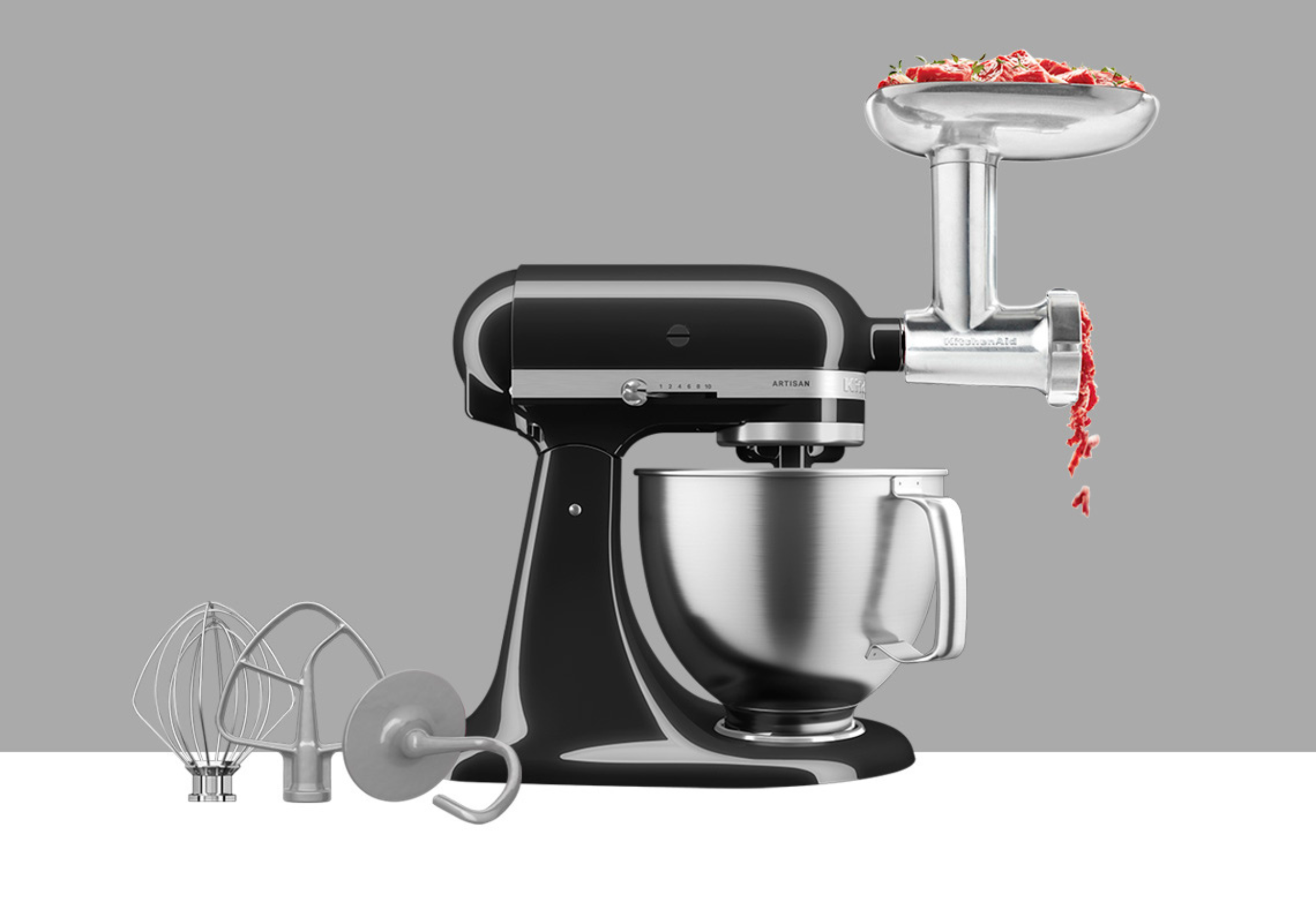 Artisan Tilt-Head Stand Mixer KSM192 + Metal Food Grinder Attachment