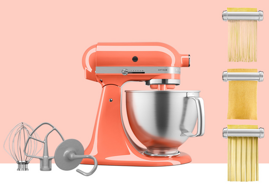Artisan Tilt-Head Stand Mixer KSM192 + 3 Piece Pasta Attachment Bundle
