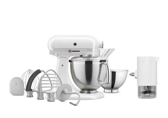 Artisan Tilt-Head Stand Mixer KSM195 + Ice Shave Attachment Bundle