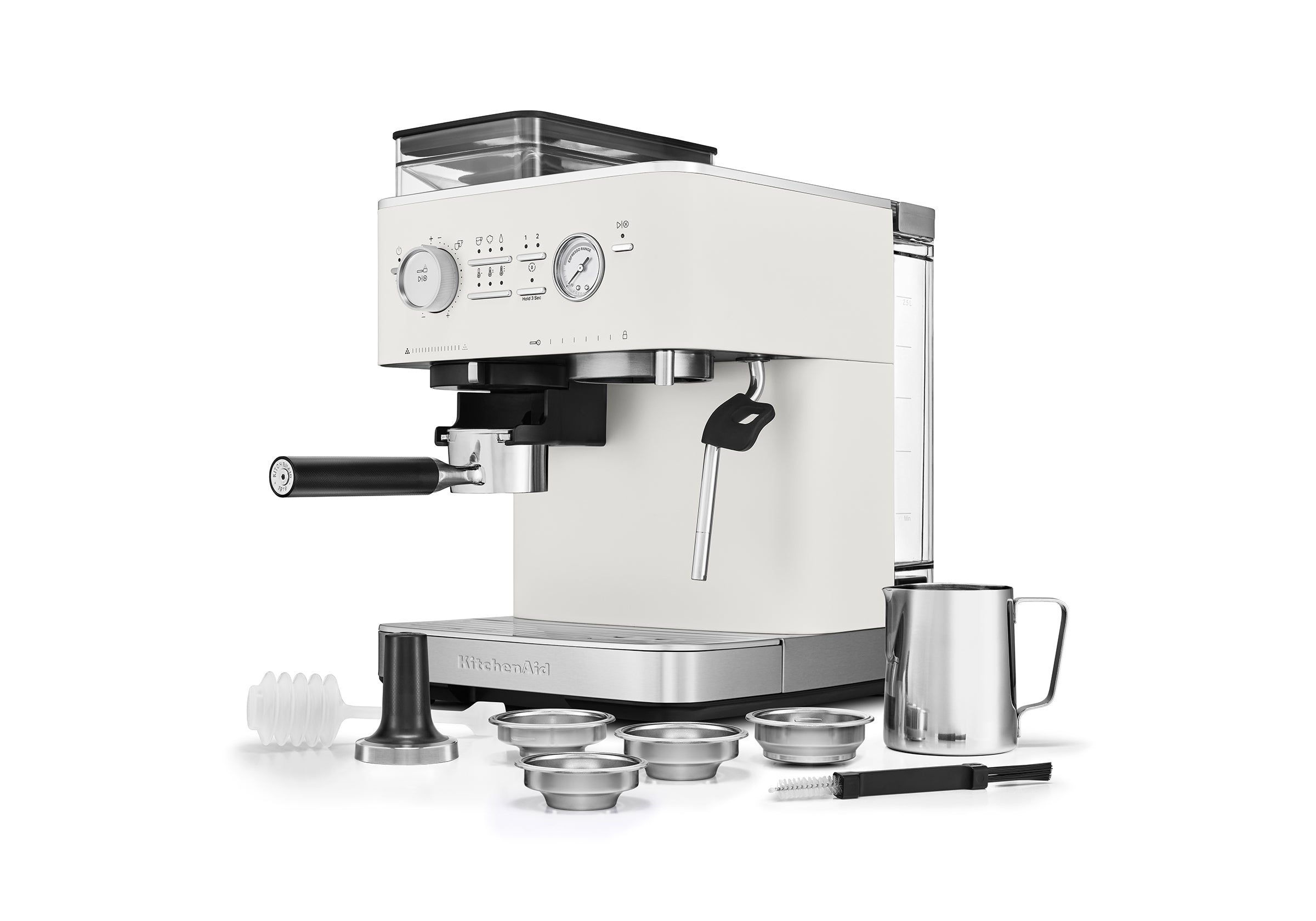 Semi Automatic Espresso Machine with Burr Grinder