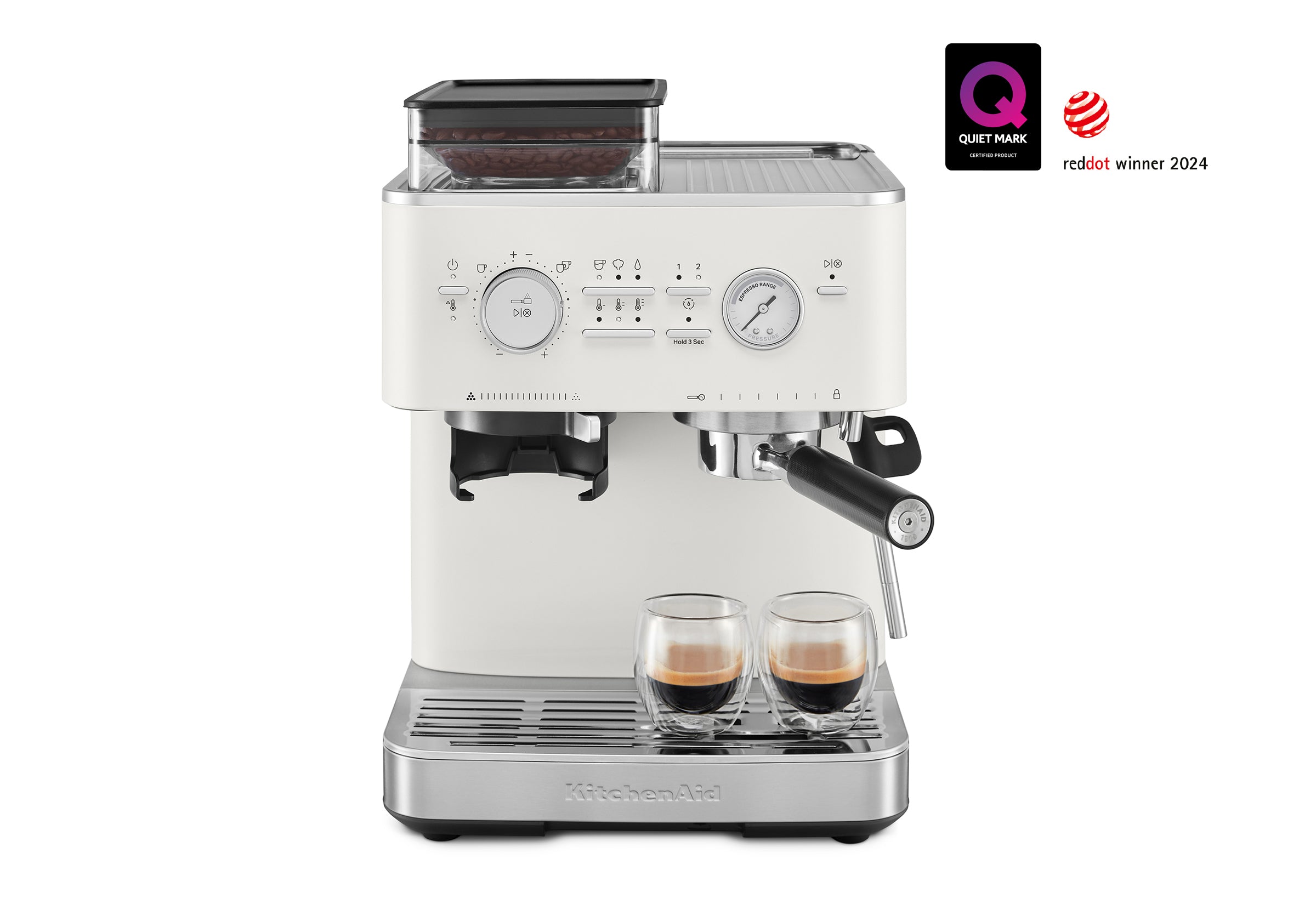 Semi Automatic Espresso Machine with Burr Grinder