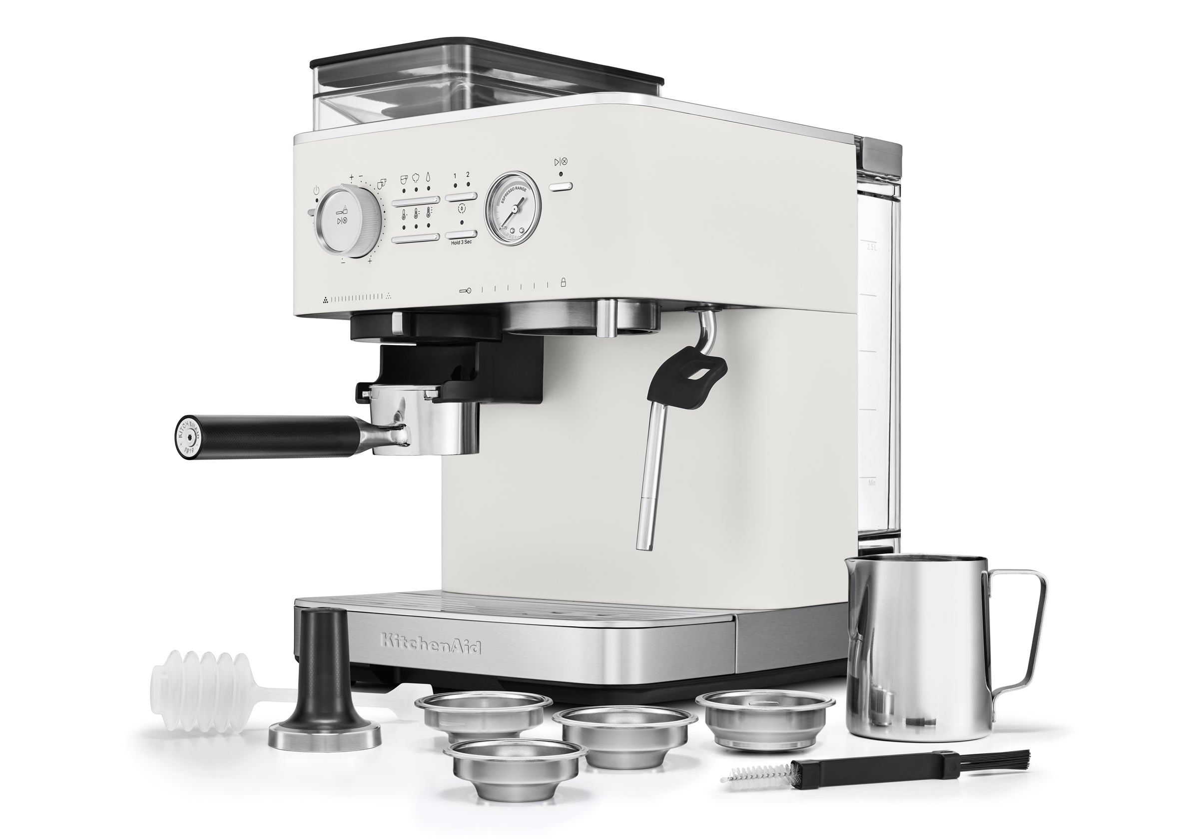 Semi Automatic Espresso Machine with Burr Grinder