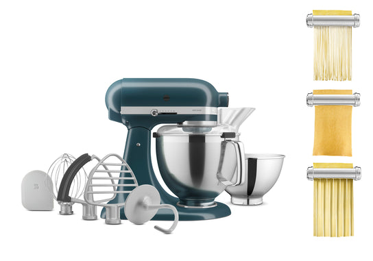 Artisan Tilt-Head Stand Mixer KSM195 + 3 Piece Pasta Attachment Bundle