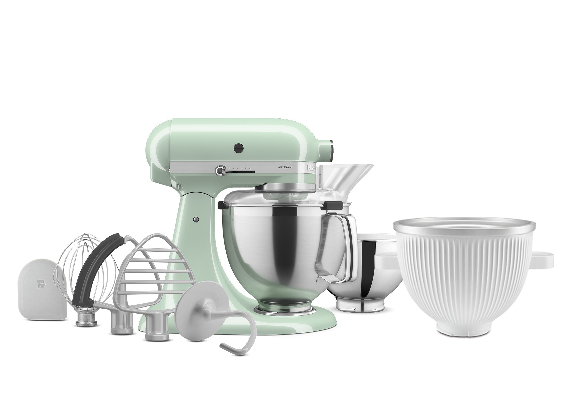 Artisan Tilt-Head Stand Mixer KSM195 + Ice Cream Bowl Bundle