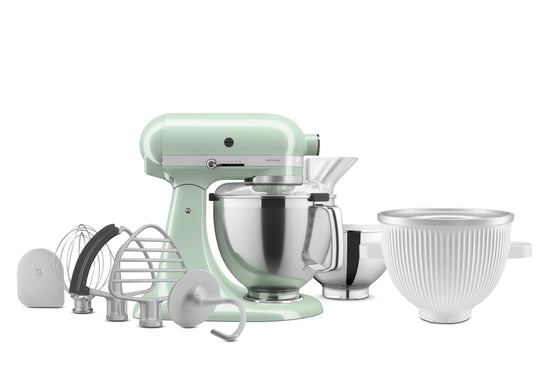 Artisan Tilt-Head Stand Mixer KSM195 + Ice Cream Bowl Bundle