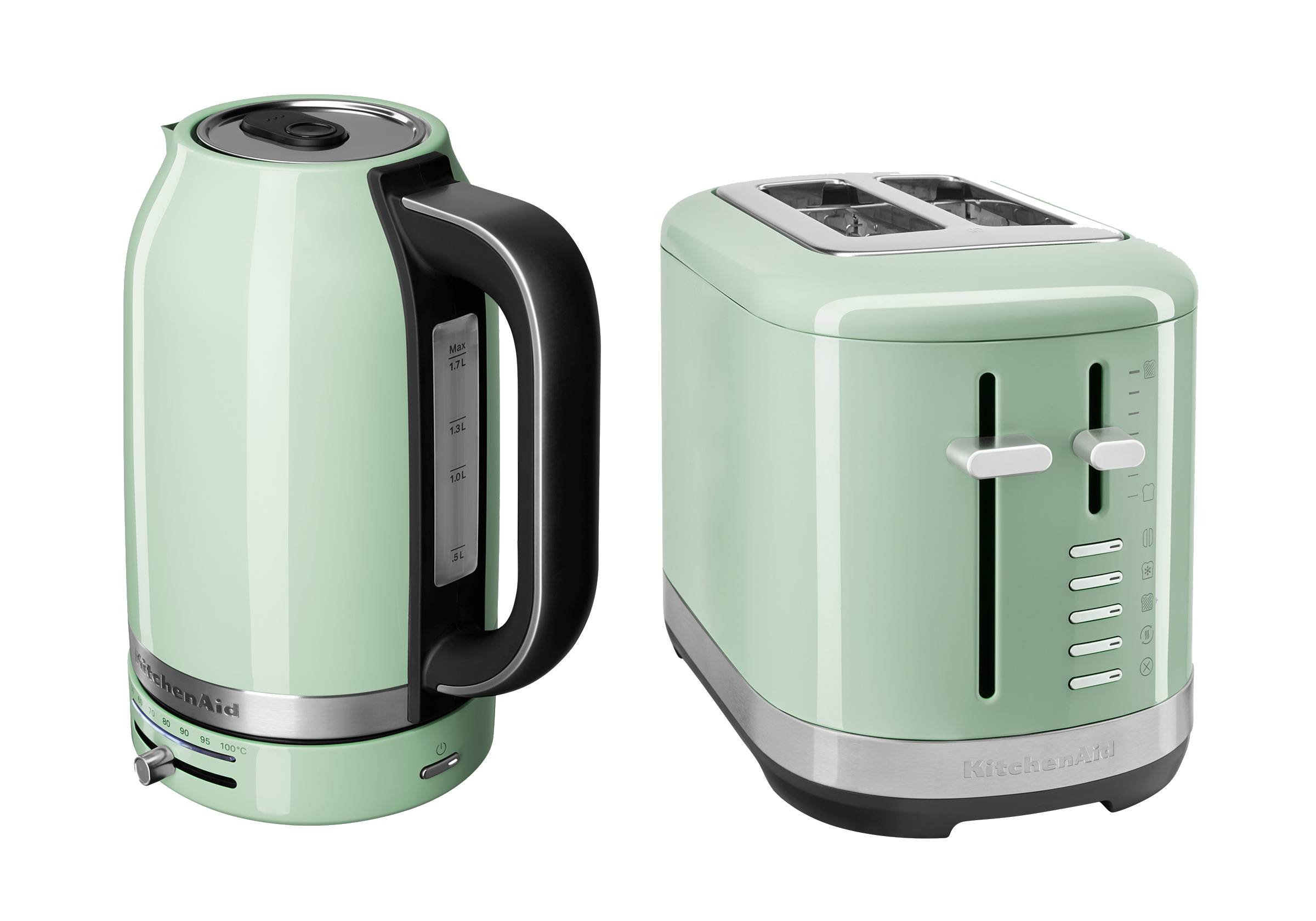 1.7L Variable Temperature Electric Kettle KEK1701 + 2 Slice Toaster KMT2109