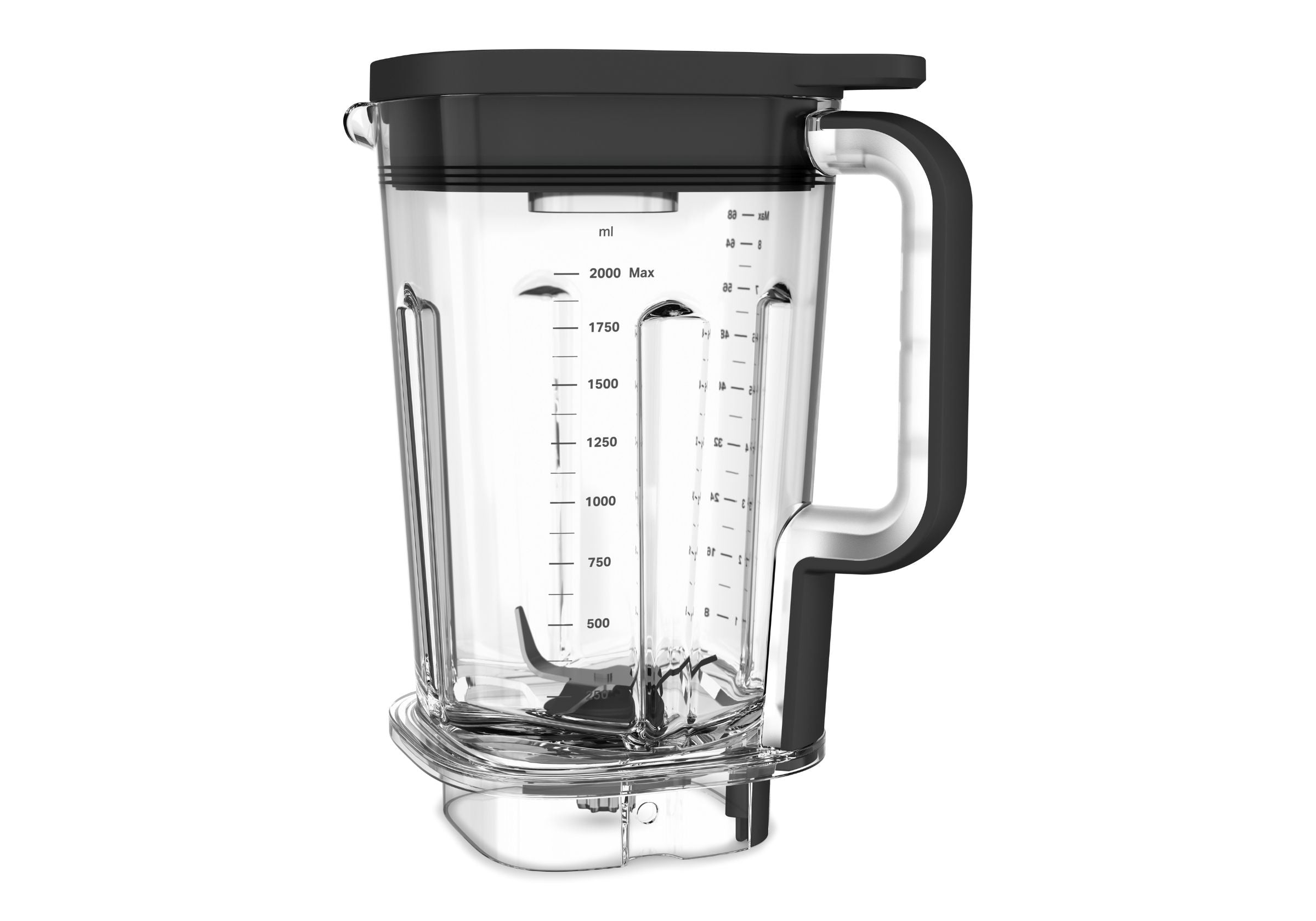 2L BPA-free plastic blending jar and lid