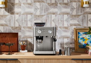 Semi Automatic Espresso Machine with Burr Grinder