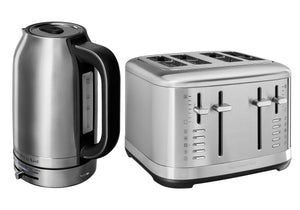 1.7L Variable Temperature Electric Kettle KEK1701 + 4 Slice Toaster KMT4109