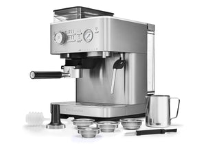 Semi Automatic Espresso Machine with Burr Grinder