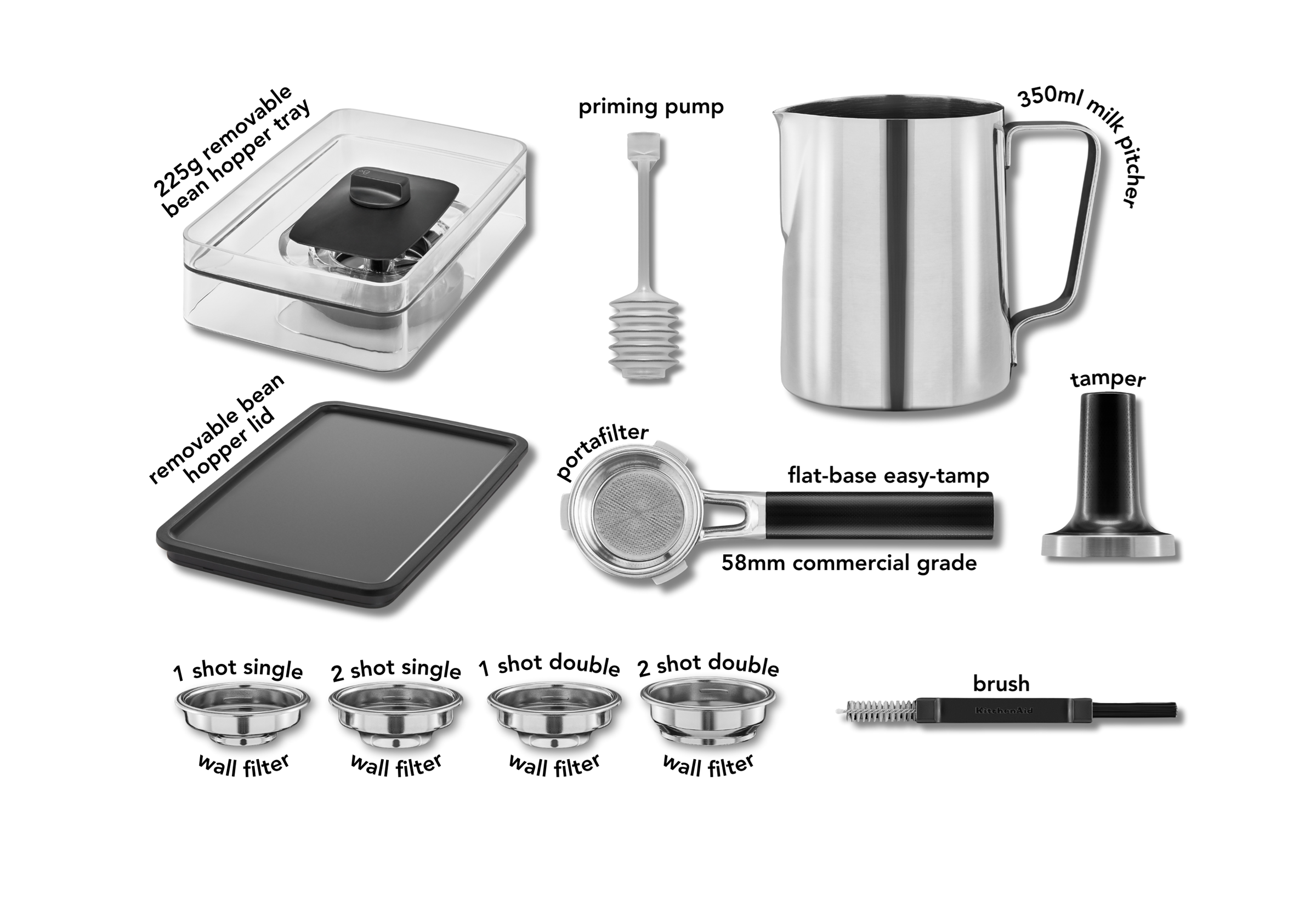 Semi Automatic Espresso Machine with Burr Grinder