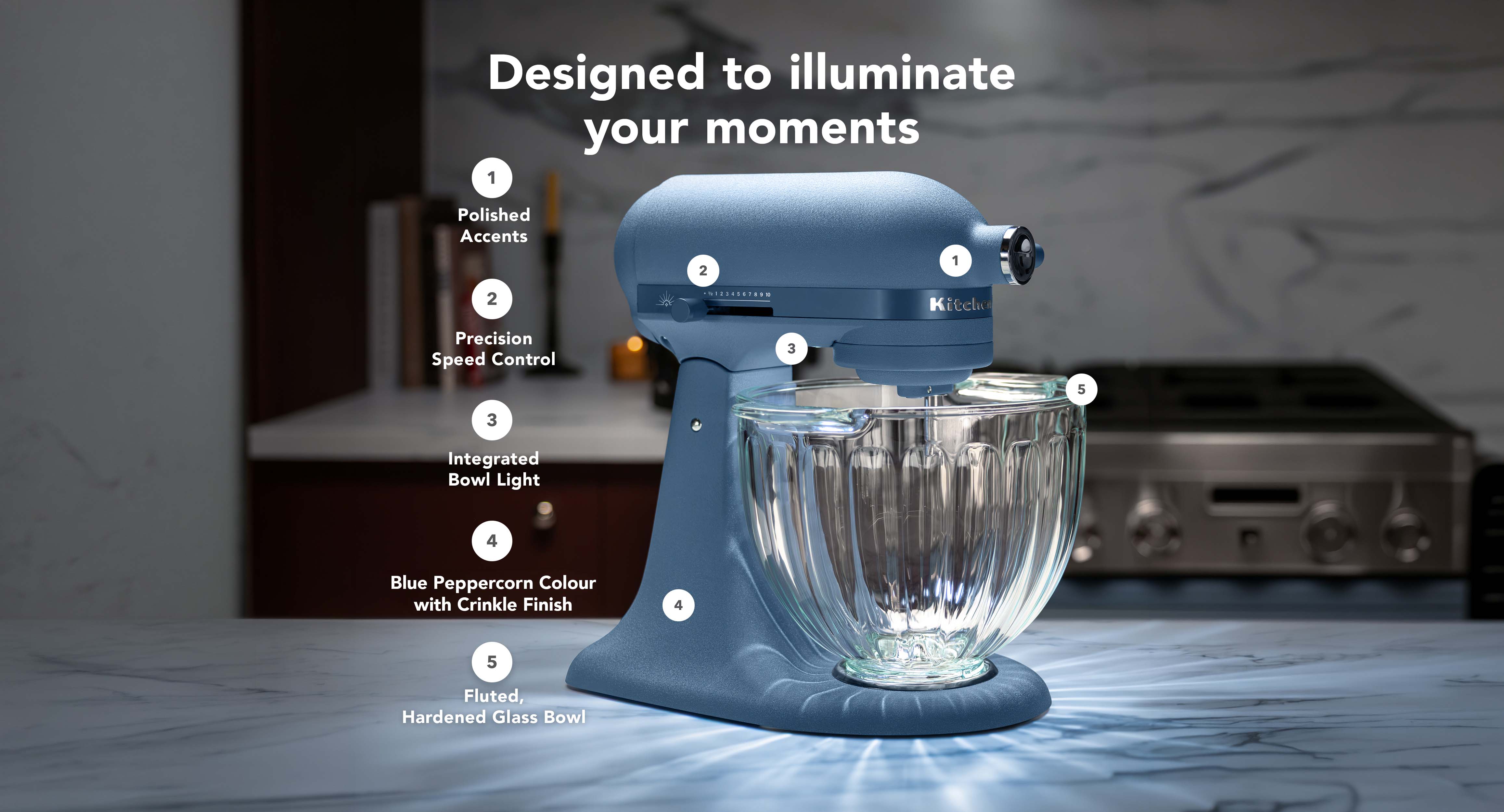 2026 Design Series Luminaire Artisan Plus Stand Mixer KSM50