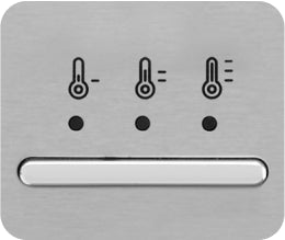 Temperature selector
Low / Med / High