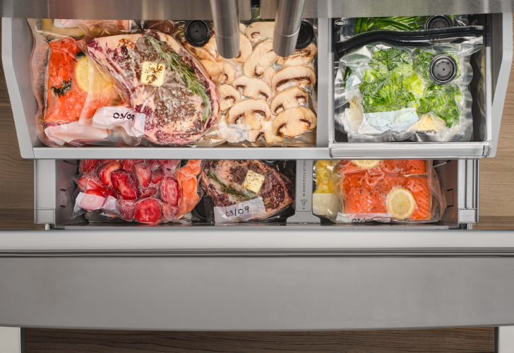 Helps prevent freezer burn and keeps portions consistent