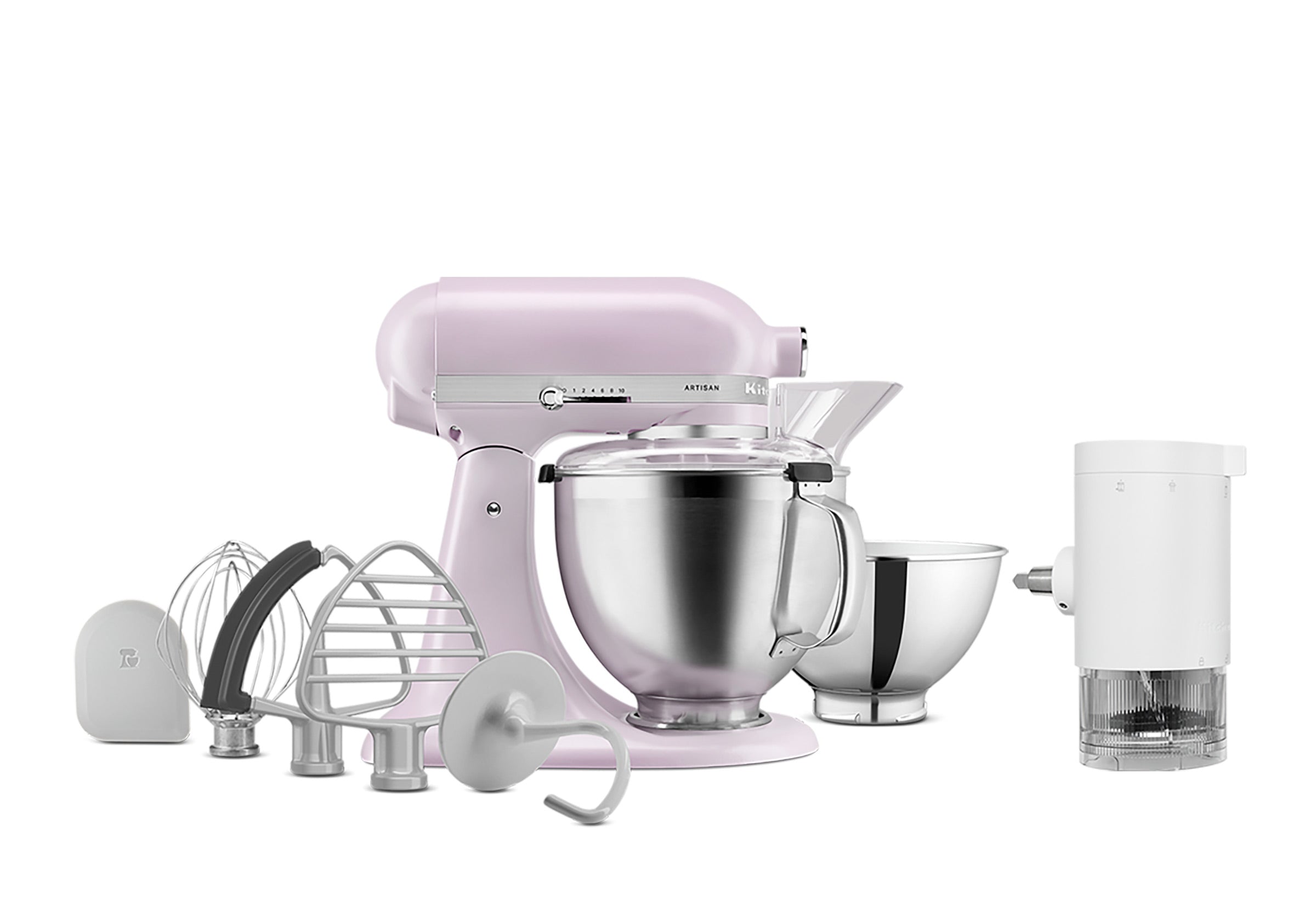 Artisan Tilt-Head Stand Mixer KSM195 + Ice Shave Attachment Bundle