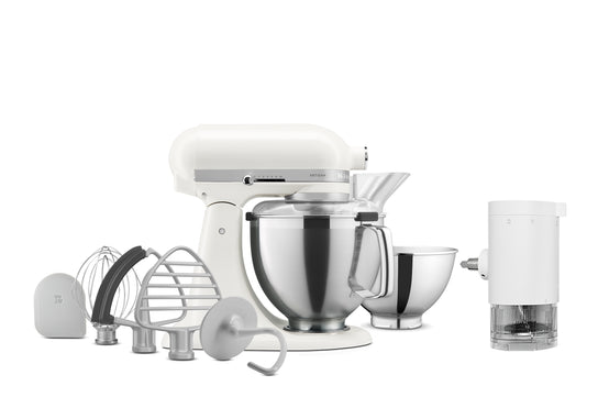 Artisan Tilt-Head Stand Mixer KSM195 + Ice Shave Attachment Bundle