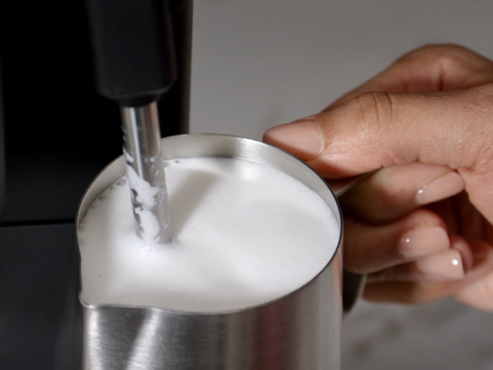 Fill your pitcher... then steam