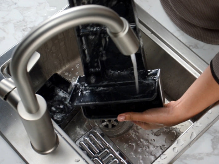 Give the main parts a quick rinse