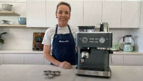 Semi Automatic Espresso Machine with Burr Grinder - Training with Bel
