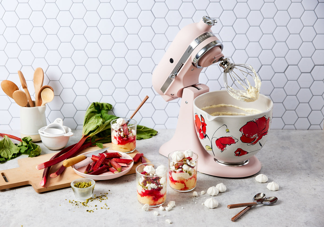 4.7L Poppy Decal Ceramic Bowl 5KSM2CB5PPY