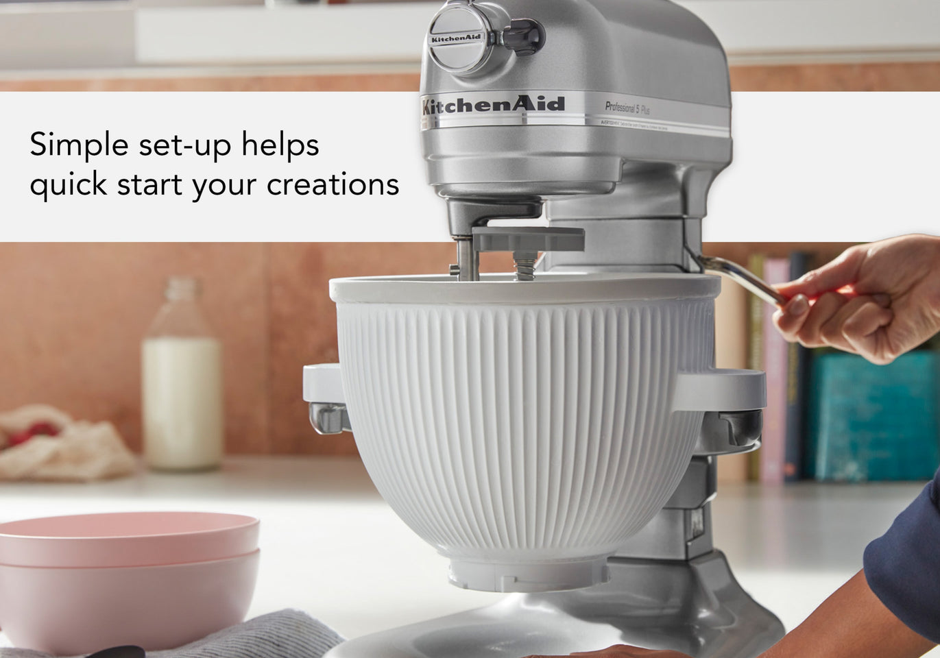 Ice Cream Bowl Attachment for 5KSMICM KitchenAid