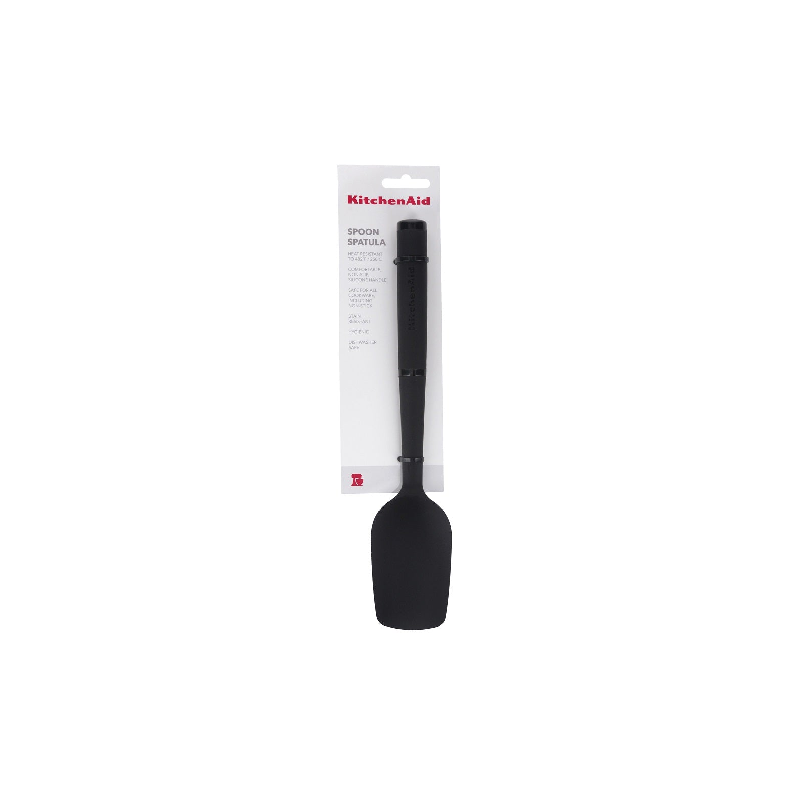 Soft Touch Silicone Spoon Spatula Black